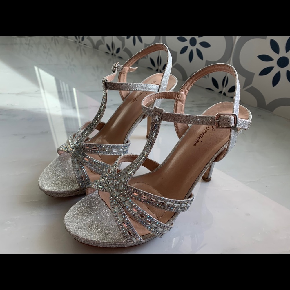 Classy Silver Sparkle Heels